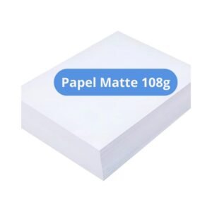 Papel matte 108g adesivo para rótulos personalizados